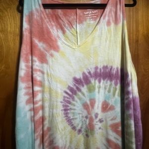 Torrid soft sleeveless Tye dye tank top 5x